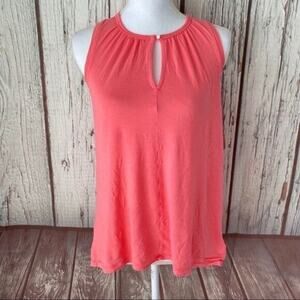 Gap Tank‎ Top Shirt Womens XS Pink Flowy Light Weight Stretch Vacation Preppy